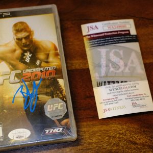 Brock Lesnar Sealed Autographed PSP Game JSA Witnessed